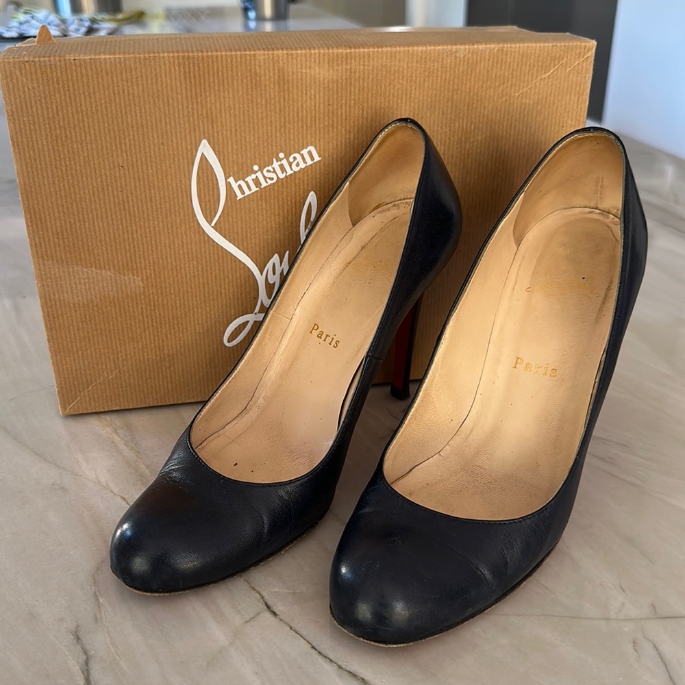 Navy blue Louboutins